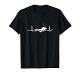 Tauchen Herzschlag Taucher Tauch Scuba Taucherin Geschenk T-Shirt