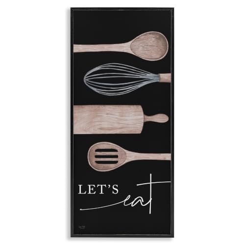Kitchen Utensils Rustic Farmhouse, 10 x 24 Inch Framed Giclée Print