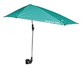 Versa Brella Parasol Réglable avec Rotation 360 Degrés, Doublure UPF 50+ pour Chaises, Léger et Facile à Installer, 107 cm, Pour Plage, Camping, Terrasse, Activités Sportives et Poussettes   Turquoise