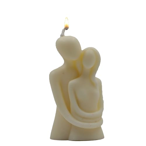 Image of Ein Sof Valentine Day Special Love Couple Candle - Scented Vanilla Valentine's Day Decoration Items, Romantic Gift for Girlfriend Husband Wife Boyfriend, 10-12 Hour Long Burning Candles