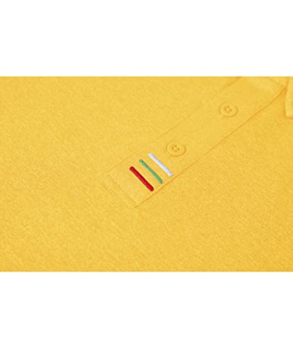 Swisswell Yellow Shirts For Men Collared Shirt Moisture Wicking Polo Shirt Golf Tennis Polo(Yellow,Xl) #TOP4