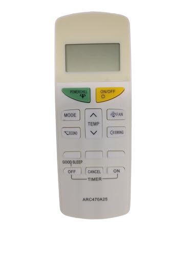 Image of AMAZOR Ac Remote- Model 132A ARC470A25 Compatible with Daikin Ac Remote Original | Suitable for 1 | 1.2 | 1.3 | 1.5 | 1.8 | 2 | 2.2 | 2.5 | 3 Ton Split and Window Air Conditioner