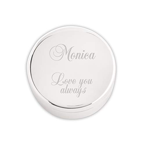 Image of Cherished Moments Personalized Round Jewelry Box with Message