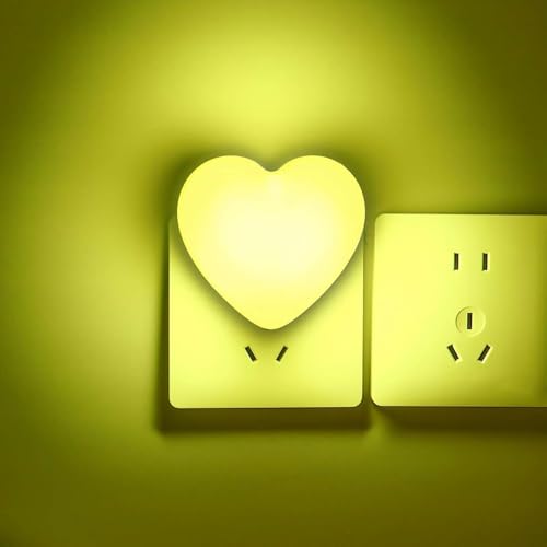 Image of INZU Night Lights Plug into Wall, LED Night Light for Kids, Cute Nightlight with Auto Dusk to Dawn Sensor, LED Nightlight with Soft Warm Light for Bedroom, Nursery, Bathroom, Hallway (Yellow)