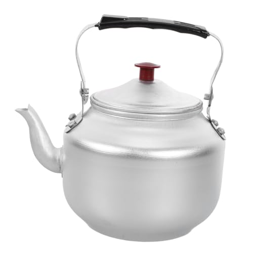 MOKKHNB Tetera de Aluminio con Filtro Anti-quemaduras para Infusiones Caseras Resistente y para...