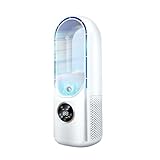 Humidificateur à vaporisation intégré + Lumière d'ambiance 7 couleurs: Ajoutez de l'eau glacée dans le réservoir pour amplifier sa puissance refroidissement votre climatisation personnelle. Notre climatiseur portable est équipé d'un humidificateur à vaporisation pour soulager la sécheresse et réduire stress thermique estival. En hiver, la brume augmente l'humidité et améliore confort intérieur. La lumière d'ambiance LED 7 couleurs à cycle automatique améliore l'humeur sert veilleuse douce.
