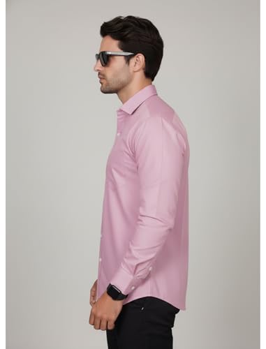 Image of Diverse Men's Solid Formal Shirt | Premium Poly Cotton Full Sleeve Regular Fit Shirt for Men | Stylish Office, Business & Casual