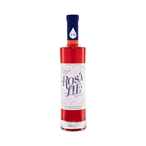Birgitta Rust Piekfeine Brände - Rosalie Apero 0.7L – 18% Vol. Likör aus Friesenrosen, Erdbeeren und Bitterorangen, Basis-Getränk für Spritz und Cocktails – Piekfeine Brände – Craft Distillery