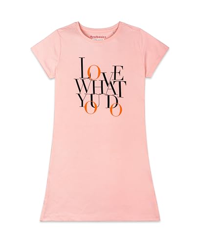 Image of Real Basics Women's Cotton Printed Knee Length Nightdress