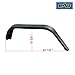 EAG JK Rear Fender Flares Mud Guards 2PCS Fit for 07-18 Wrangler JK Edge Steel Tube Style…