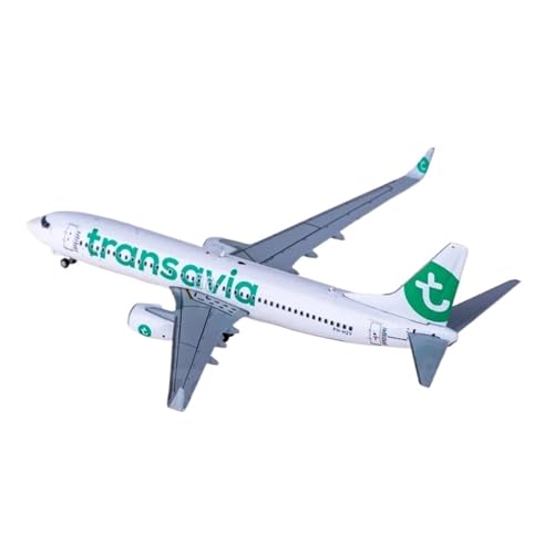 Modelo de avión de aleación Transavia B737 800 aviones de metal fundido escala 1 400