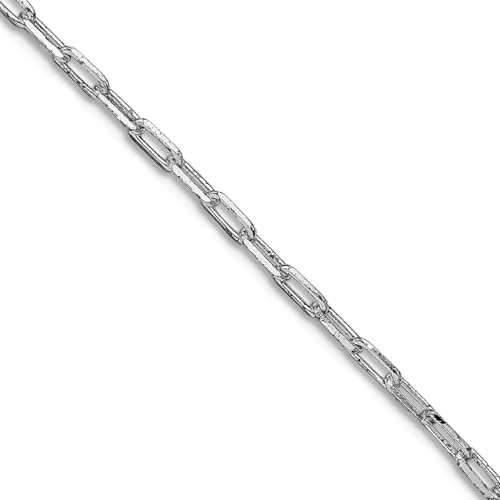 Chaîne à maillons ouverts allongés en argent collier minimaliste pour le quotidien
