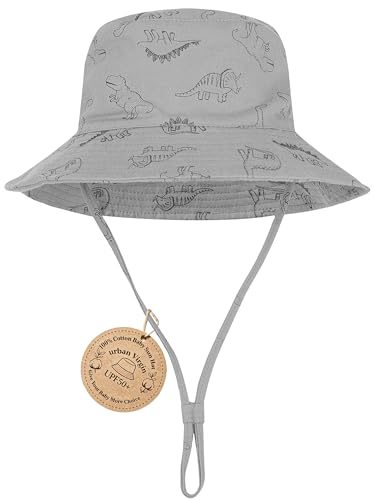 Image of Baby Sun Hat UPF 50+ Sun Protective Toddler Bucket Hat Summer Kids Beach Hats Wide Brim Outdoor Play Hat for Boys Girls