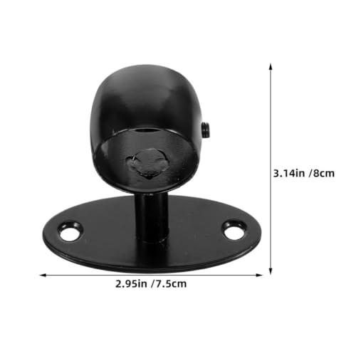 Soportes para pasamanos de escalera de acero inoxidable negro para pared 3