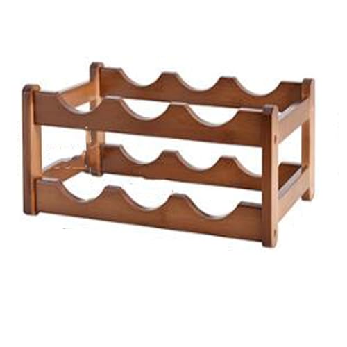 Soporte para Botellas de Vino de Madera Maciza 4 Niveles miniatura 1