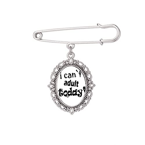Broche mot anglais adulte taille M idée cadeau original anniversaire