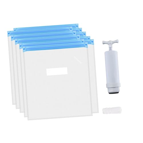 CAXUSD Vacuum Compression Bag Vacuum Storage Bags Pp Material with Clip and Pump Keeps Consumables Dry and Airtight for 