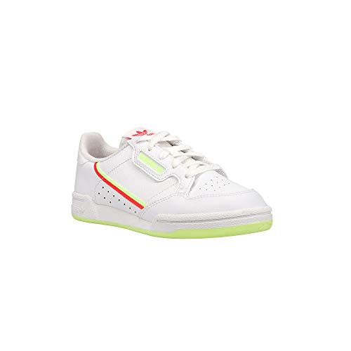 adidas Kids Continental 80 C Low Shoes FTWWHT,SHORED,HIREYE Size 1.5
