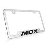 Acura MDX License Plate Frame Holder … (4 Hole/Brass, Chrome/Bottom)