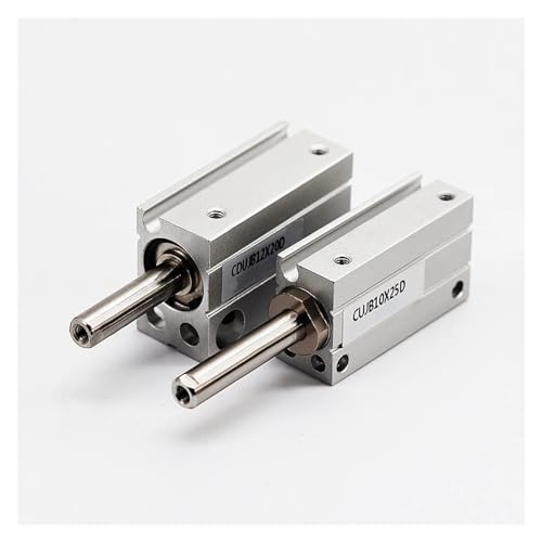 Cilindro neumático pequeño de aluminio cuadrado modelo CUJB de 8mm de carrera 4