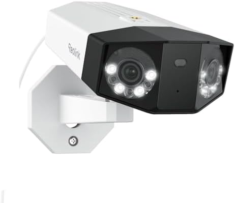 Câmera de Segurança Duo 3 PoE Lente Dupla 16MP Branca, Visão Pano...