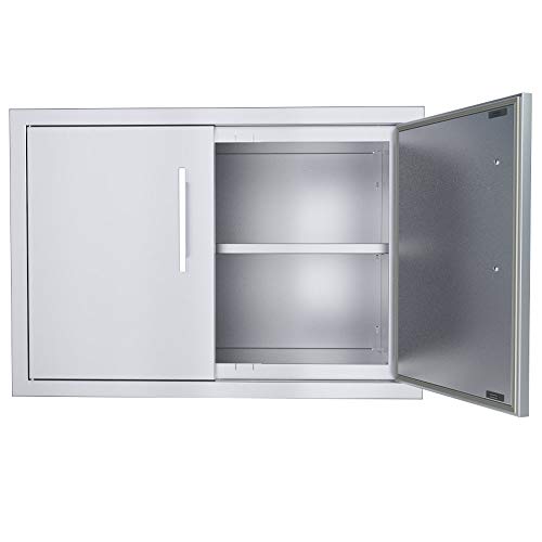 Sunstone Ba-Dsh30 Beveled Frame 30-Inch Stainless Steel Weather Sealed Dry Storage Pantry #TOP4