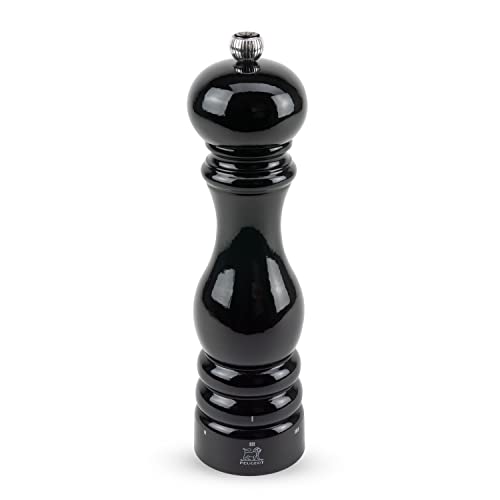 PEUGEOT 23720 Paris Pfeffermühle Holz, 5,9 x 5,9 x 22 cm, schwarz lackiert