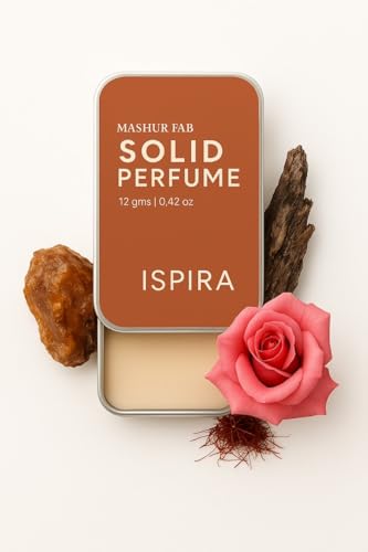 Image of MASHURFAB Solid Wax Perfume for Men & Women | Alcohol-Free Unisex Fragrance Balm | Long-Lasting & Travel-Friendly Cologne | Ideal Gift Set (ISPIRA)
