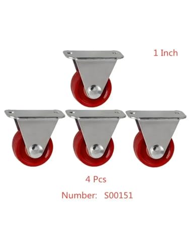 Roulettes directionnelles en polyuréthane 2,5 cm lot de 4 - 3