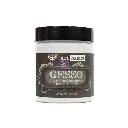 Prima Marketing Clear Acrylic Gesso, 8.5 Fl Oz (Pack of 1)