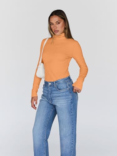 Image of Trendy Queen Women's Turtleneck Long Sleeve Shirts Basic Underwear Tops Winter Clothes 2026