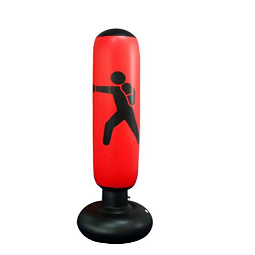 IMIKEYA Fitness Inflável Infantil Saco de pancadas Stress Punch Tower Speed Bag Stand Power Boxing B
