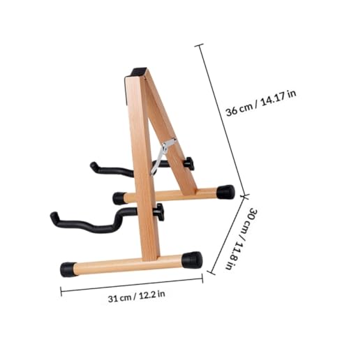 Support de guitare en bois antirayures à structure triangulaire - 3