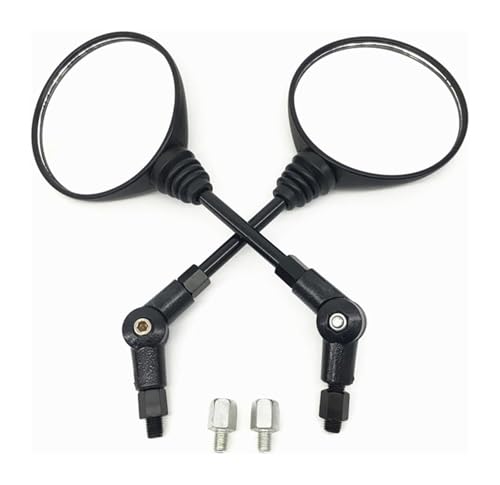 Rétroviseurs moto ronds 10mm pliables pour éviter la casse en cas de chute
