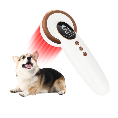 Pet Cold Laser Therapy Device for Dogs Cats & Horses - Handheld Veterinary Red Light & Near Infrared (808nm/650nm) Therapy for Pain Relief Arthritis Joint & Muscle Soothing Post-Surgery Recovery