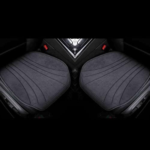 Car Seat Cushion for Tesla Model 3 2021 2022 2023 2024 2025 Universal Nonslip Front Rear Seat Protector Cushion Comfort Durable Interior,2PCS-Black