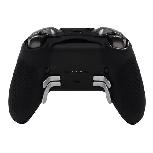 Image of Pixelated Skull Controller Skin Compatible with Xbox Elite Series 2 Core Wireless Controller, RALAN Protector Case, Customised Thumb Grips Cap