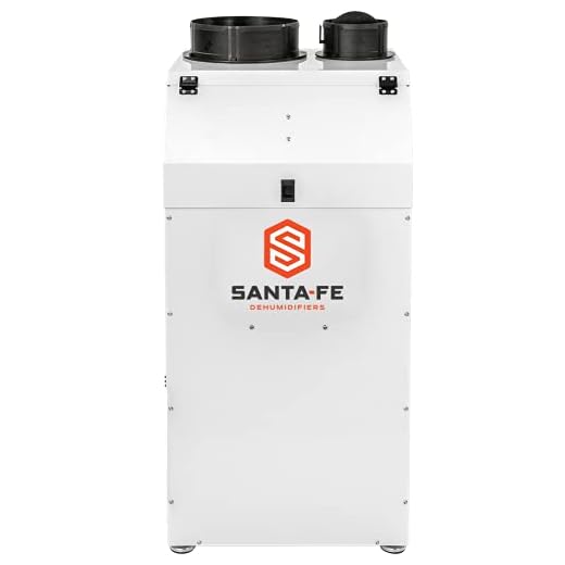 Santa Fe Ultra120V 124 Pint Dehumidifier for Whole Homes, Basements, Crawl Spaces Up to 3,000 sq. ft.