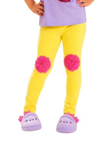 Image of Pilolo Kids Soft Cotton Lycra Solid Ankle Pocket Leggings for Girls