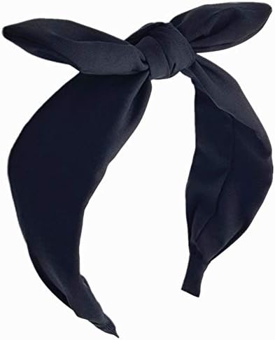 hodooly 1Pcs Knotted Headbands for Women,Turban Headband Wide Headbands Bowknot Hair Band for Women Girls (Black)