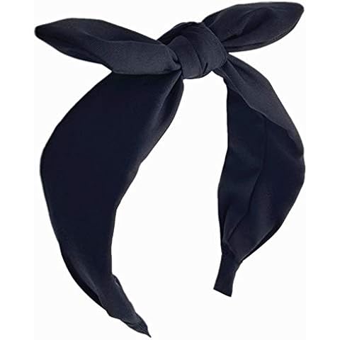 hodooly 1Pcs Knotted Headbands for Women,Turban Headband Wide Headbands Bowknot Hair Band for Women (Black) Cover
