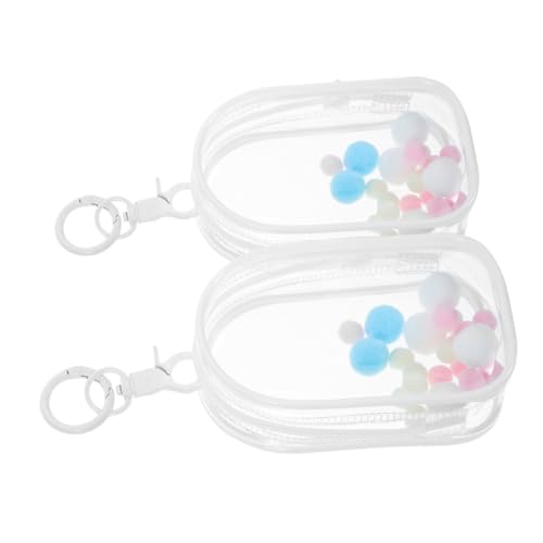 ibasenice 2stücke Transparente PVC-Puppen-aufbewahrungsboxen Mit Reißverschluss Sammler-Display-Koffer Für Minifiguren Zur Aufbewahrung Und Präsentation Zu Hause Geschäften