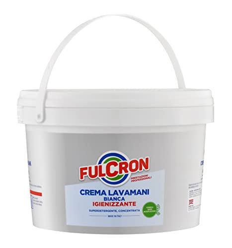 FULCRON 8205 Crema Lavamani Fluida Igienizzante 4 L, Uso Industriale, Bianco