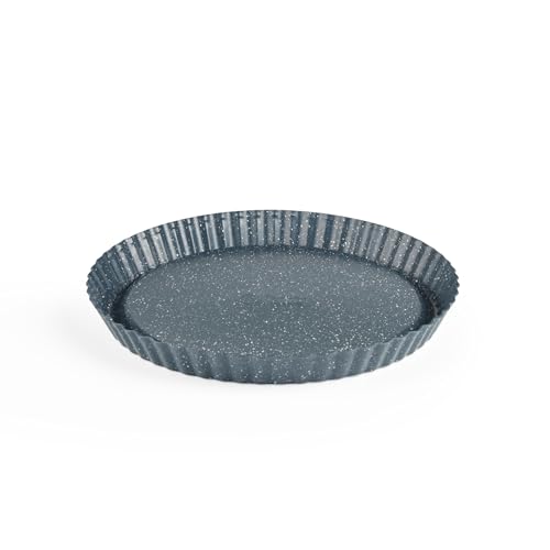 Russell Hobbs RH03411EU7 Nightfall Stone 28 cm Molde para tarta - Molde antiadherente para quiche, utensilios para hornear de acero al carbono, molde para pastel, apto para horno hasta 220 ° C