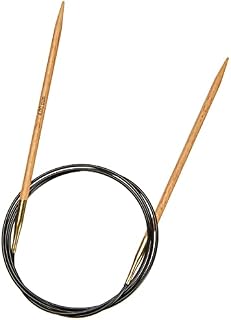 KnitPro Basix Birch Fixed Circular Knitting Pins, 100cm, Birchwood, Natural, 4mm