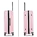 InUSA VASTY Luggage with Spinner Wheels | Durable Lightweight Hardside Suitcase, Travel Bag with Handle and Trolley, 28-Inch Large Checked Luggage | Pink