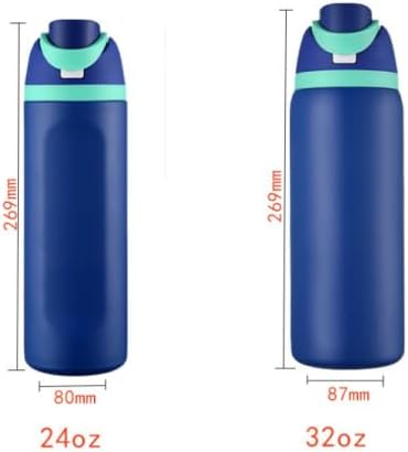 Insulated Stainless Steel Water Bottle with Straw, White & 32 oz, BPA-Free, for Travel, Sports, Outdoors - Image 3