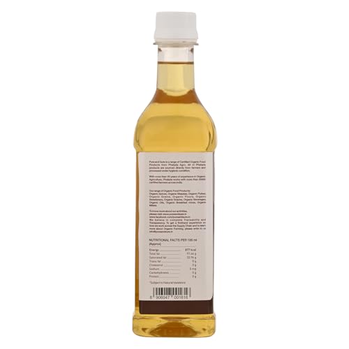 Image of Pure & Sure Organic Cold Pressed Castor Oil 500 Ml | For Hair Growth, Eyelashes, Eyebrows & Skin (Pack of 3)