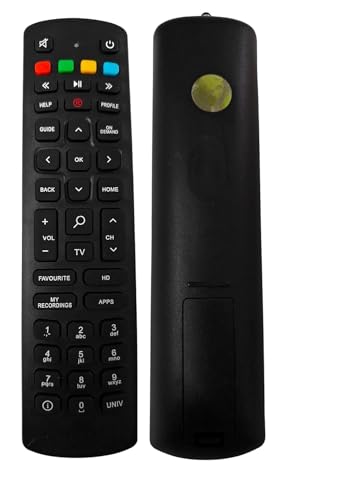 Image of BLACKSHEEP Remote Compatible with Airtel Digital TV DTH Television, Setup Box SD and HD Recording Replacement of Original Airtel Remote (Jio Remote for Fiber)