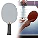 Zxpjkyu Table Tennis Racket Blade Iron Bottom Plate Sturdy Wood Handle Athlete Pingpong Racket Blade for Game Casual Playing Indoor, Horizontal Board